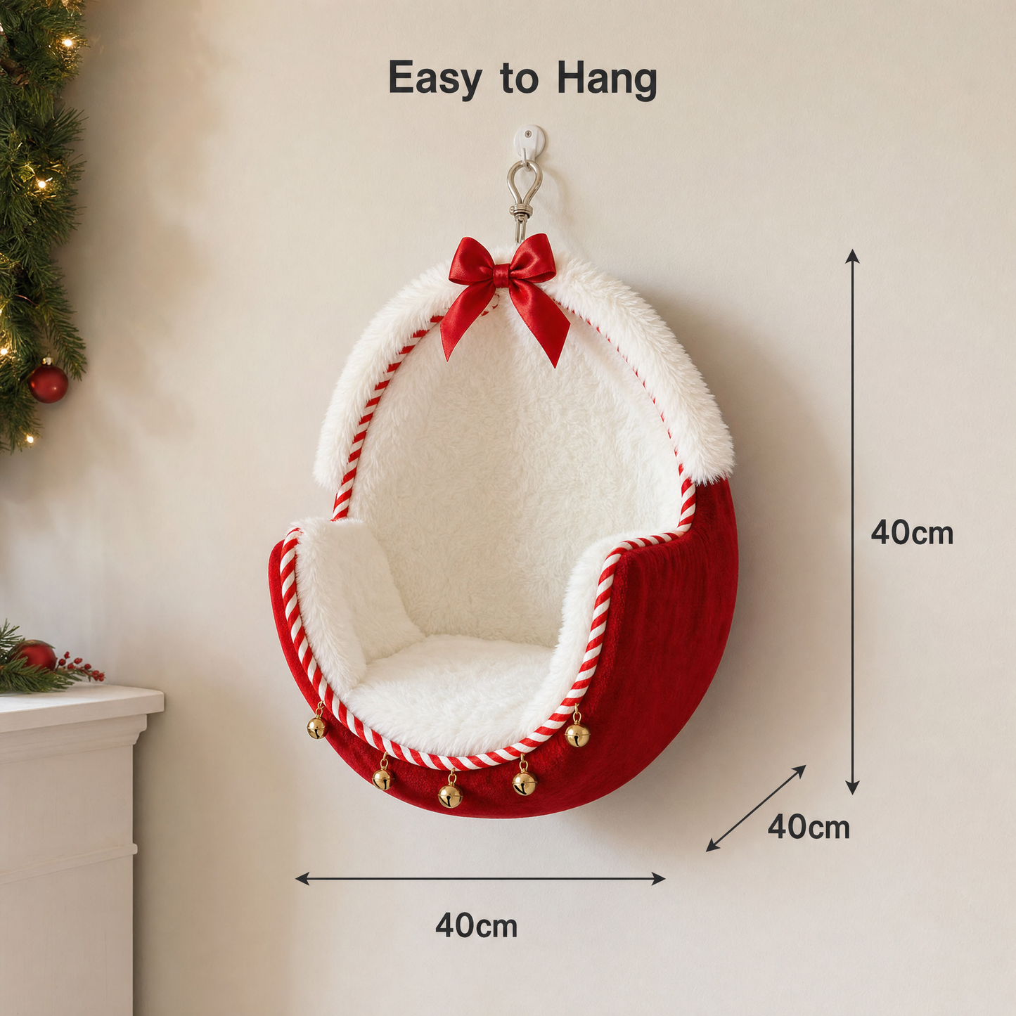 Merry Beds ™ Christmas Cat Bed