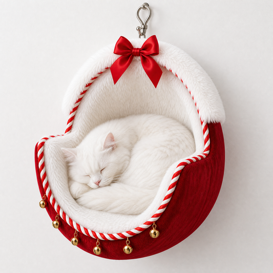 Merry Beds ™ Christmas Cat Bed